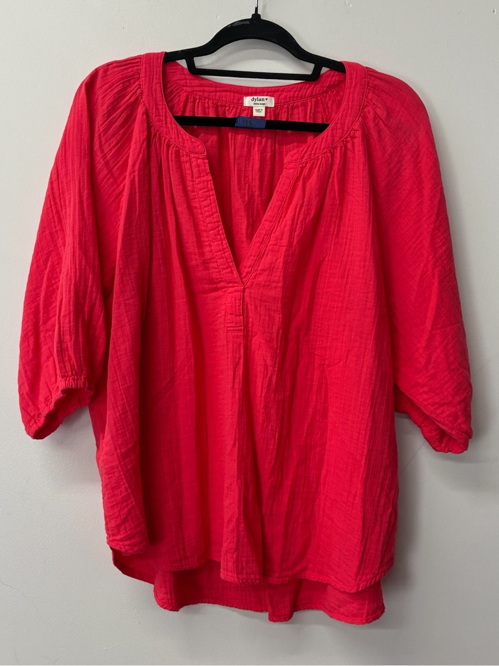 dylan anthropologie Pink Peasant Blouse boho